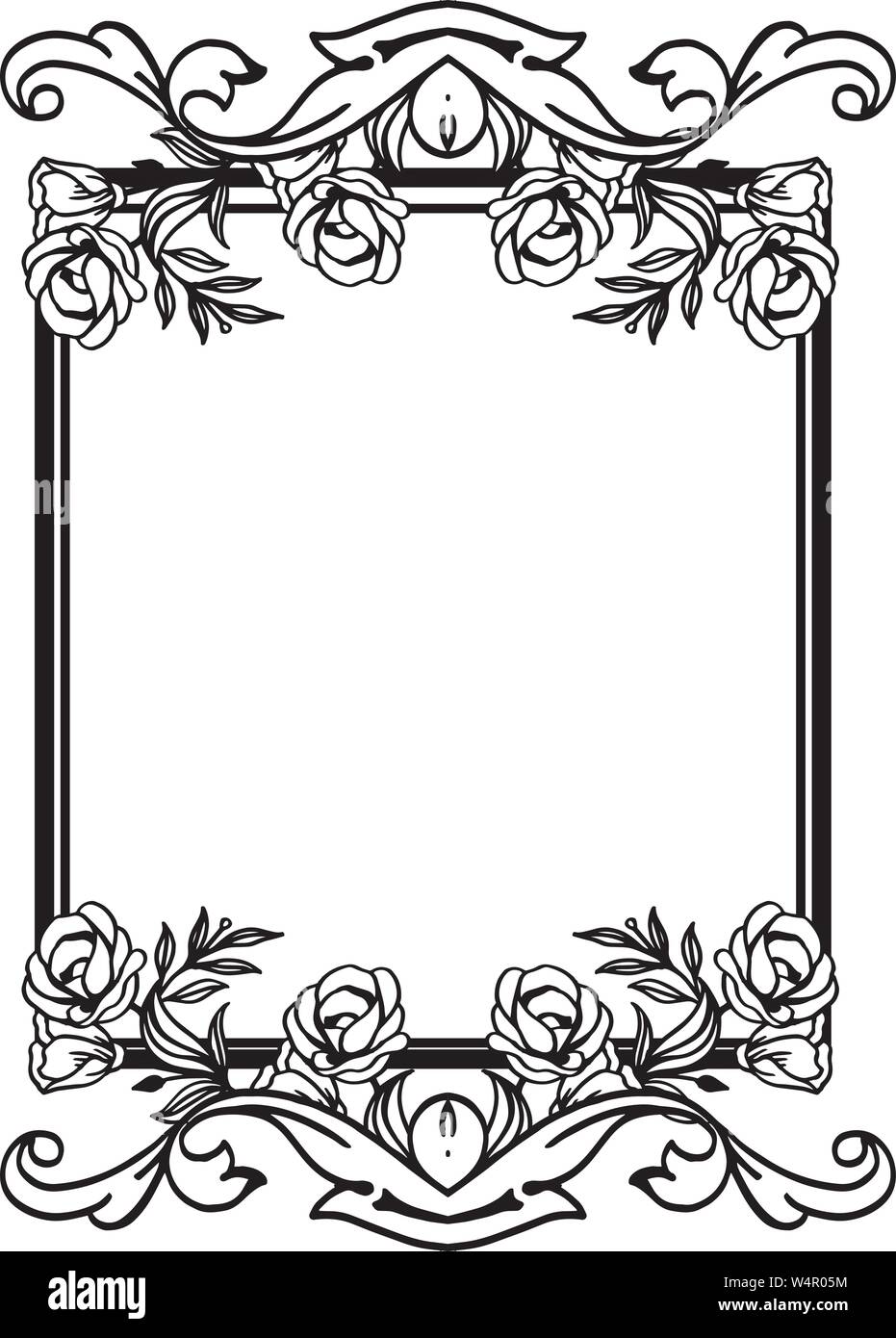 Elegant cards, with beautiful wallpaper, decoration cute of flower ...