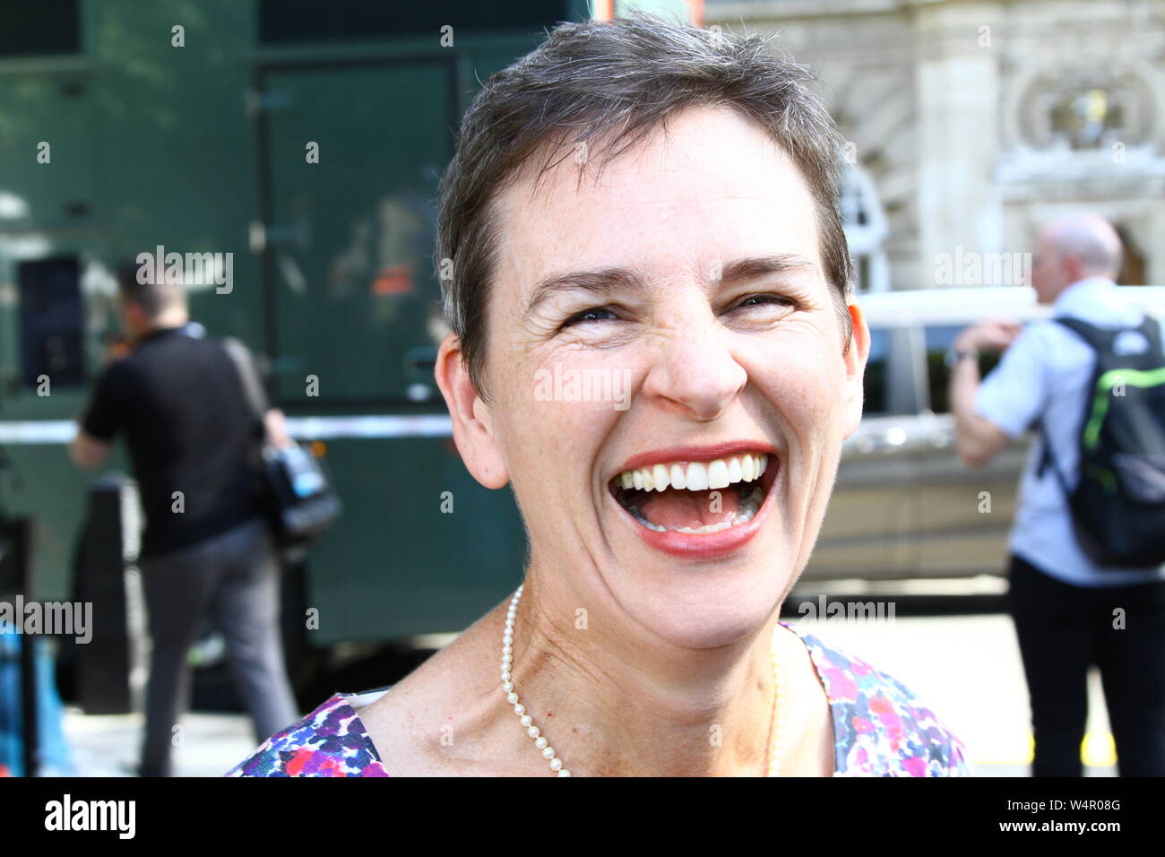 MARY CREAGH LABOUR MP FOR WAKEFIELD IN THE CITY OF WESTMINSTER ON 24TH JULY 2019. BRITISH POLITICIANS. UK POLITICS. LABOUR PARTY MPS. POLITICS. RUSSELL MOORE PORTFOLIO PAGE. Stock Photo
