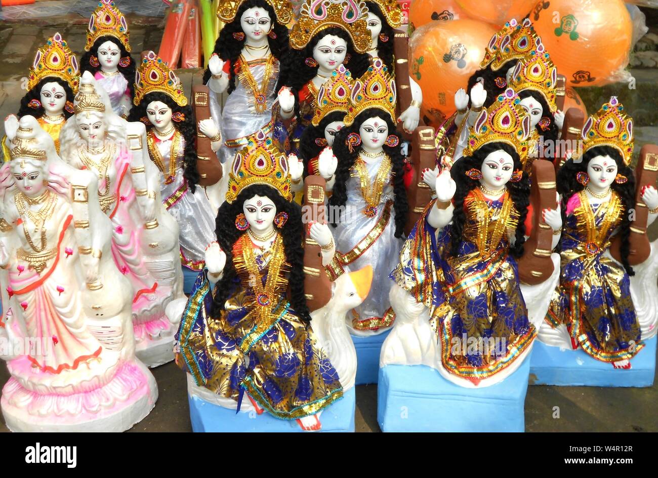 Saraswati Idols Stock Photos Saraswati Idols Stock Images Alamy