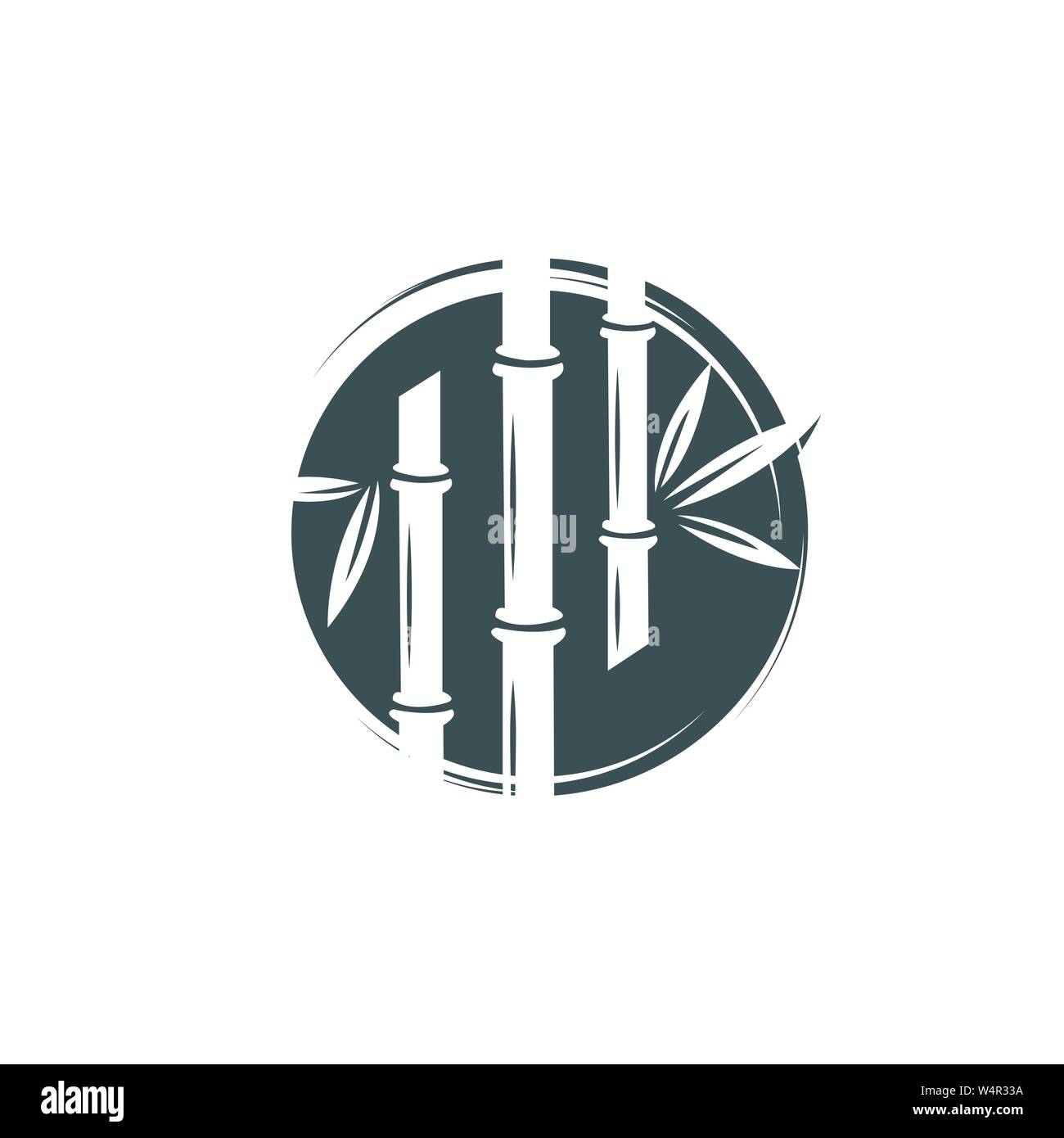 Bamboo vector icon illustration design template Stock Vector Image ...