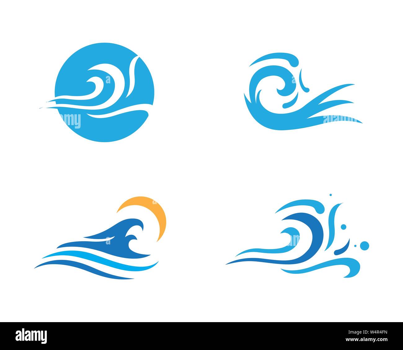Water wave icon vector illustration design logo Stock Vector Image ...