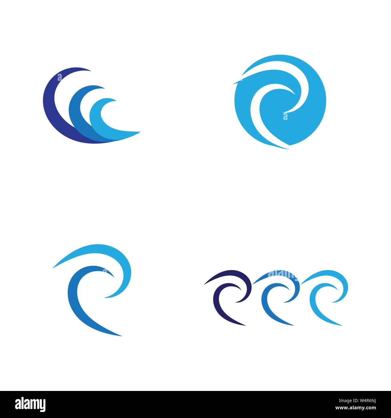 Water wave icon vector illustration design logo Stock Vector Image ...
