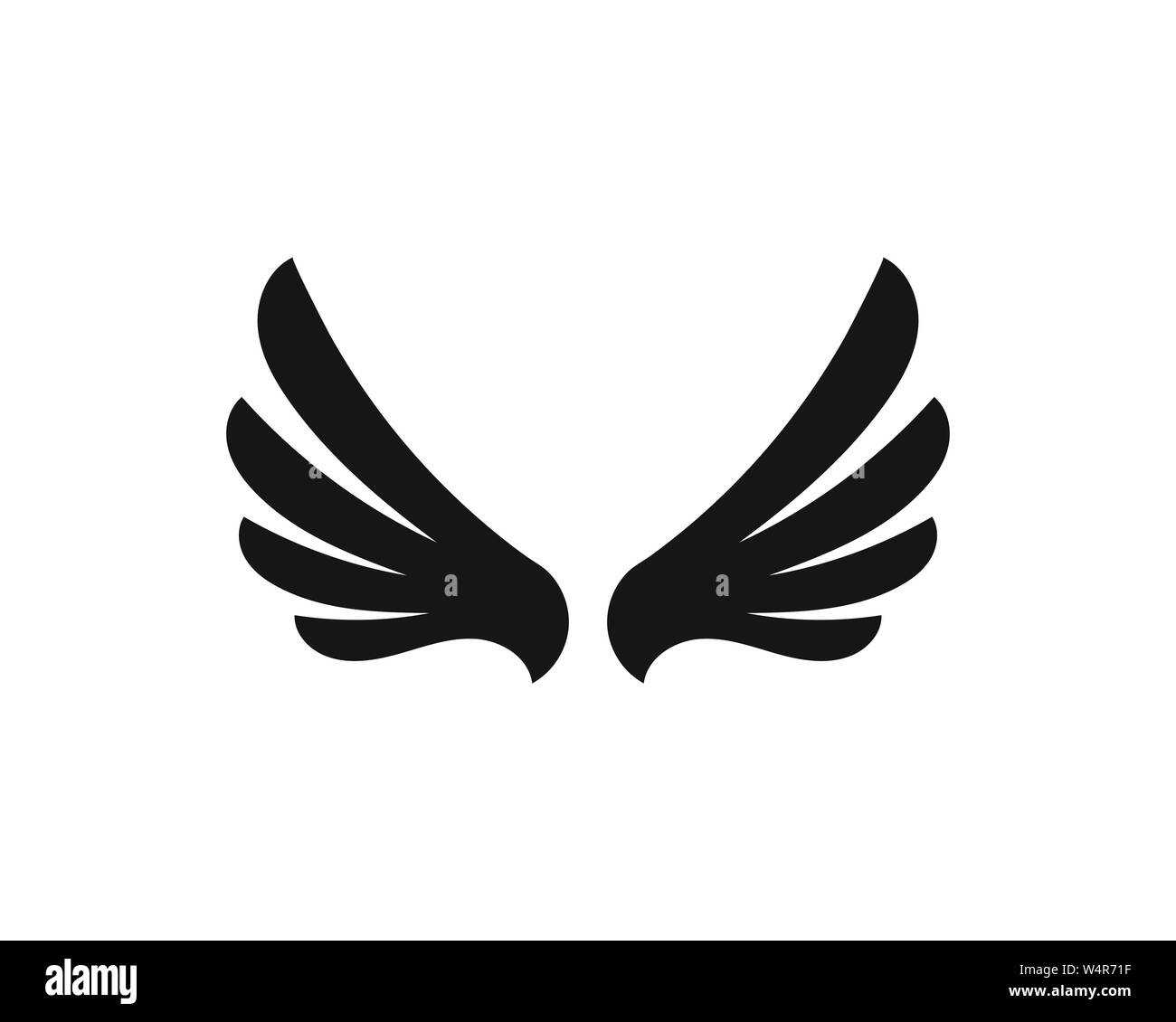 Falcon wing Logo Template vector illustration design Stock Vector Image ...