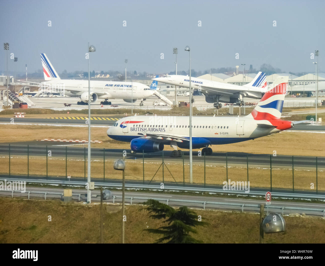 Air France Concorde F Bvff Charles De Gaulle Airport Paris France