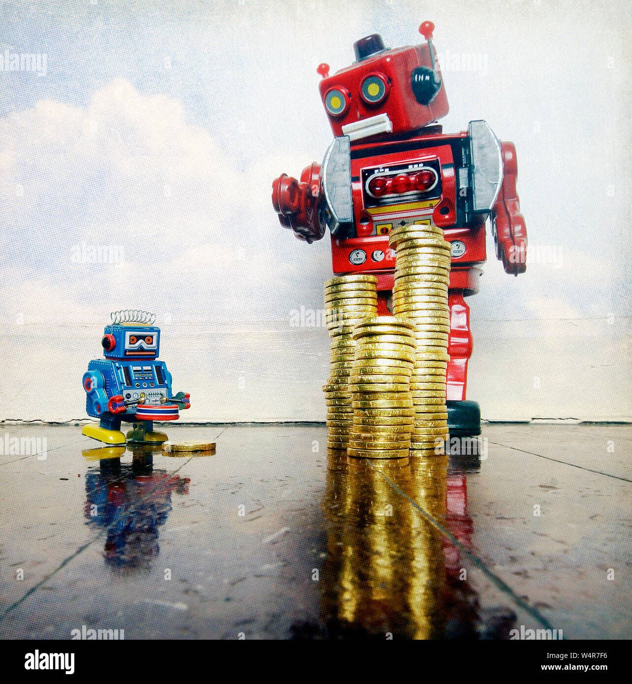 big red robot toy