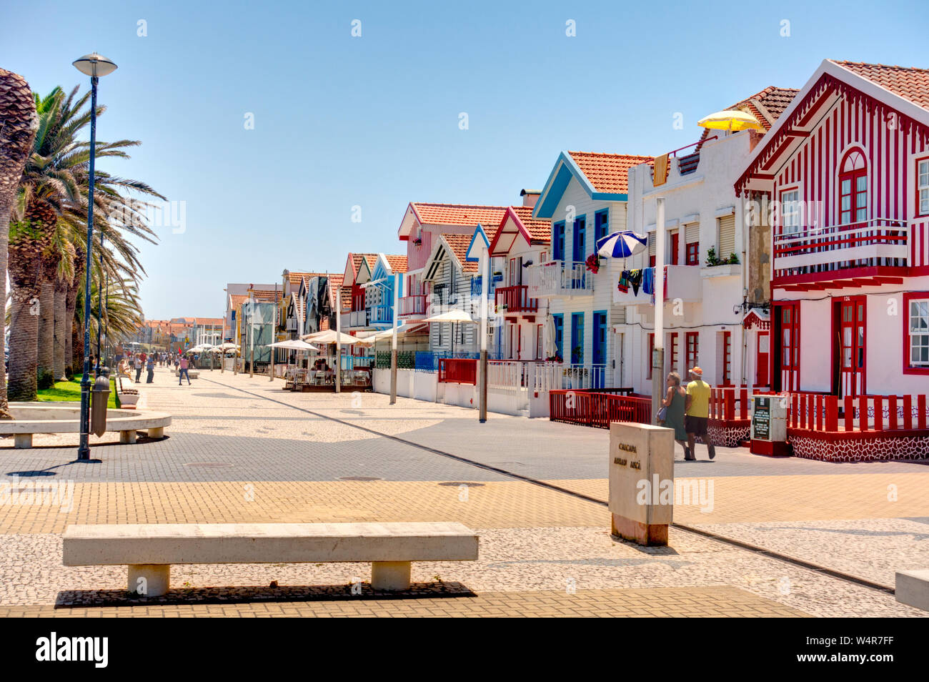Aveiro, Costa Nova Beach, Portugal Stock Photo - Alamy