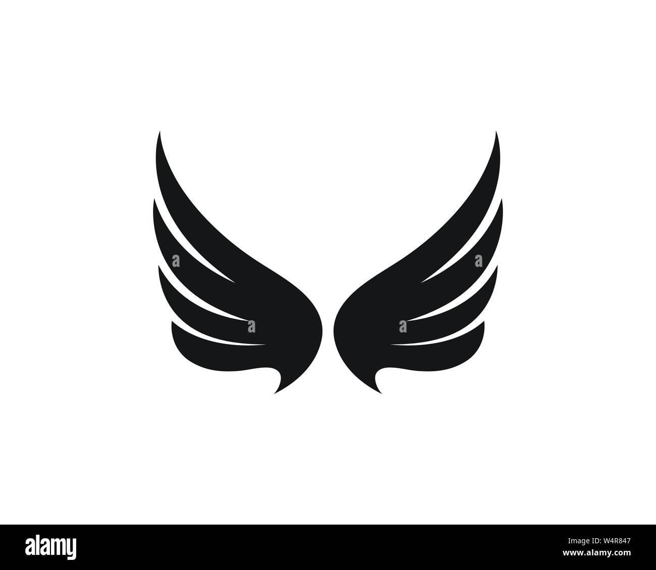 Falcon wing Logo Template vector illustration design Stock Vector Image ...