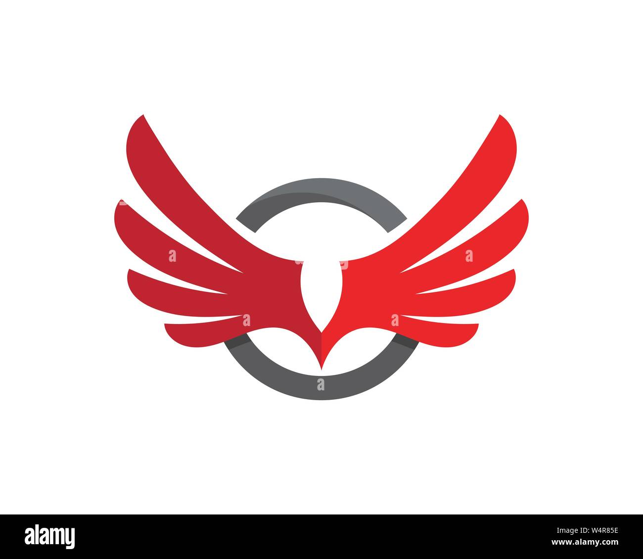 Falcon wing Logo Template vector illustration design Stock Vector Image ...