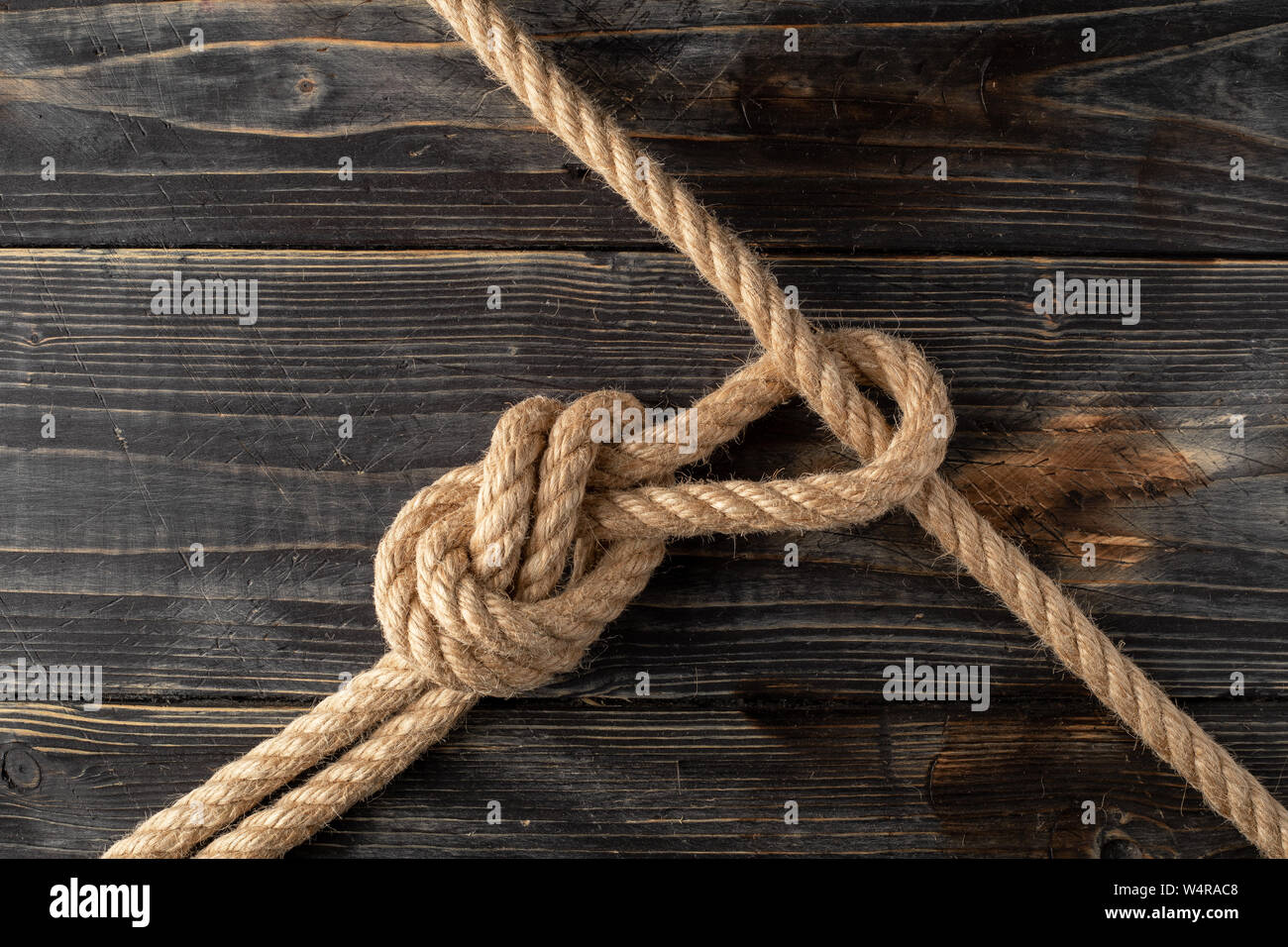 Rope loop. Rope knot Stock Photo Alamy