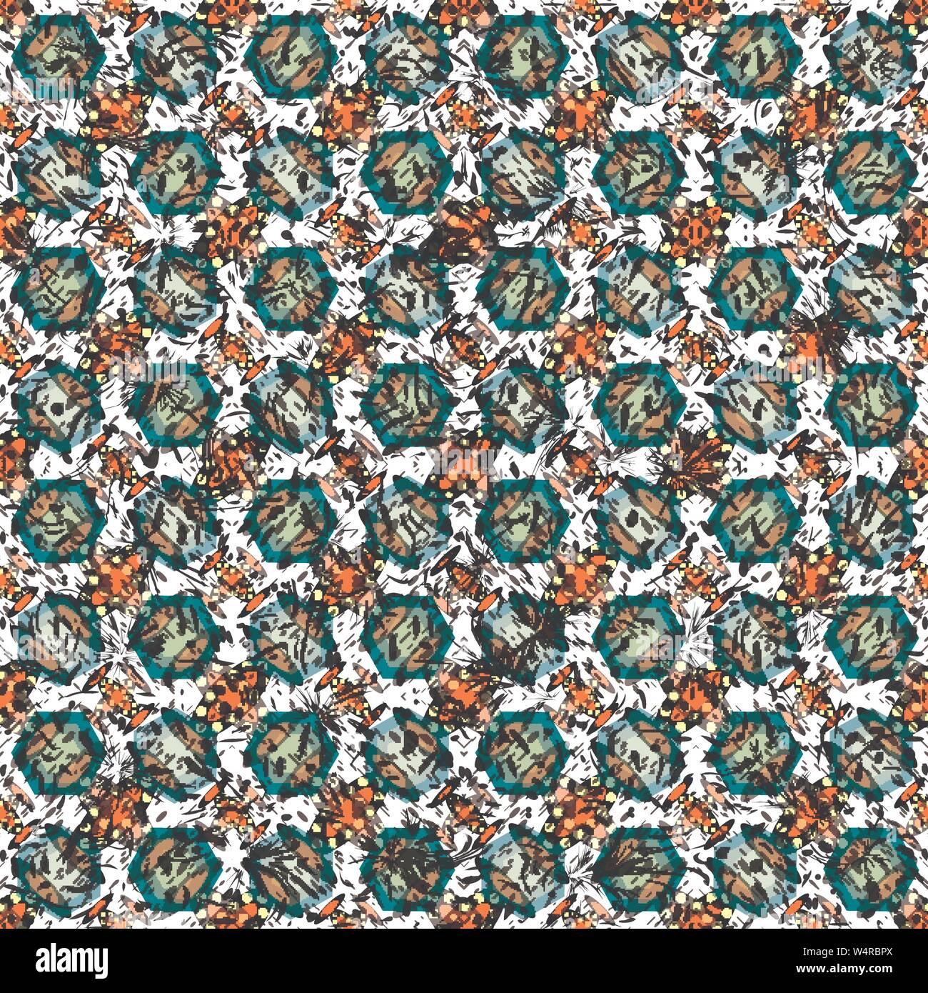 abstract colored objects vector wallpaper Stock Vector