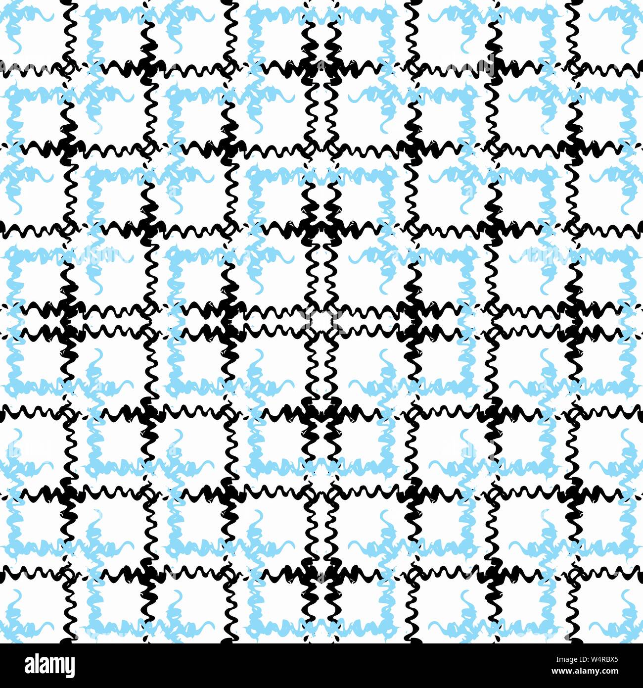blue and black waves on white background grunge effect Stock Vector