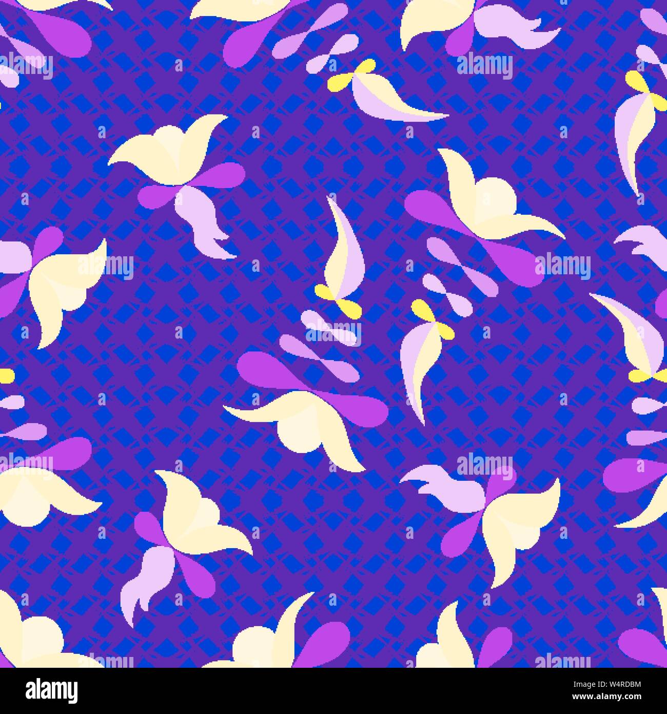 Flowers abstract objects beautiful color background vector illustration Stock Vector