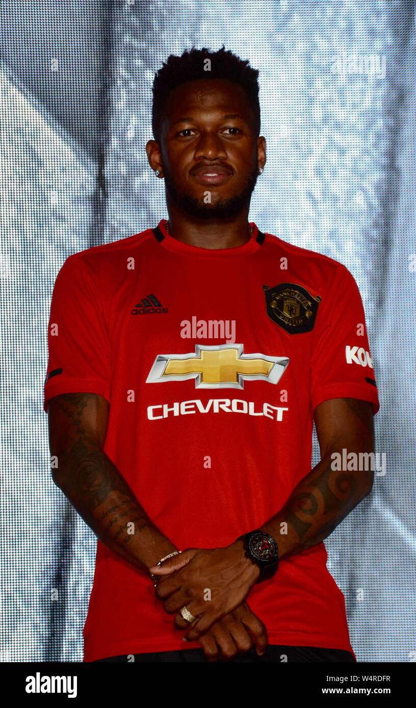 Brazilian football player Fred of Manchester United F.C. of Premier League attends a promotional event for Kohler during 2019 pre-season tour in Shanghai, China, 23 July 2019. Stock Photo