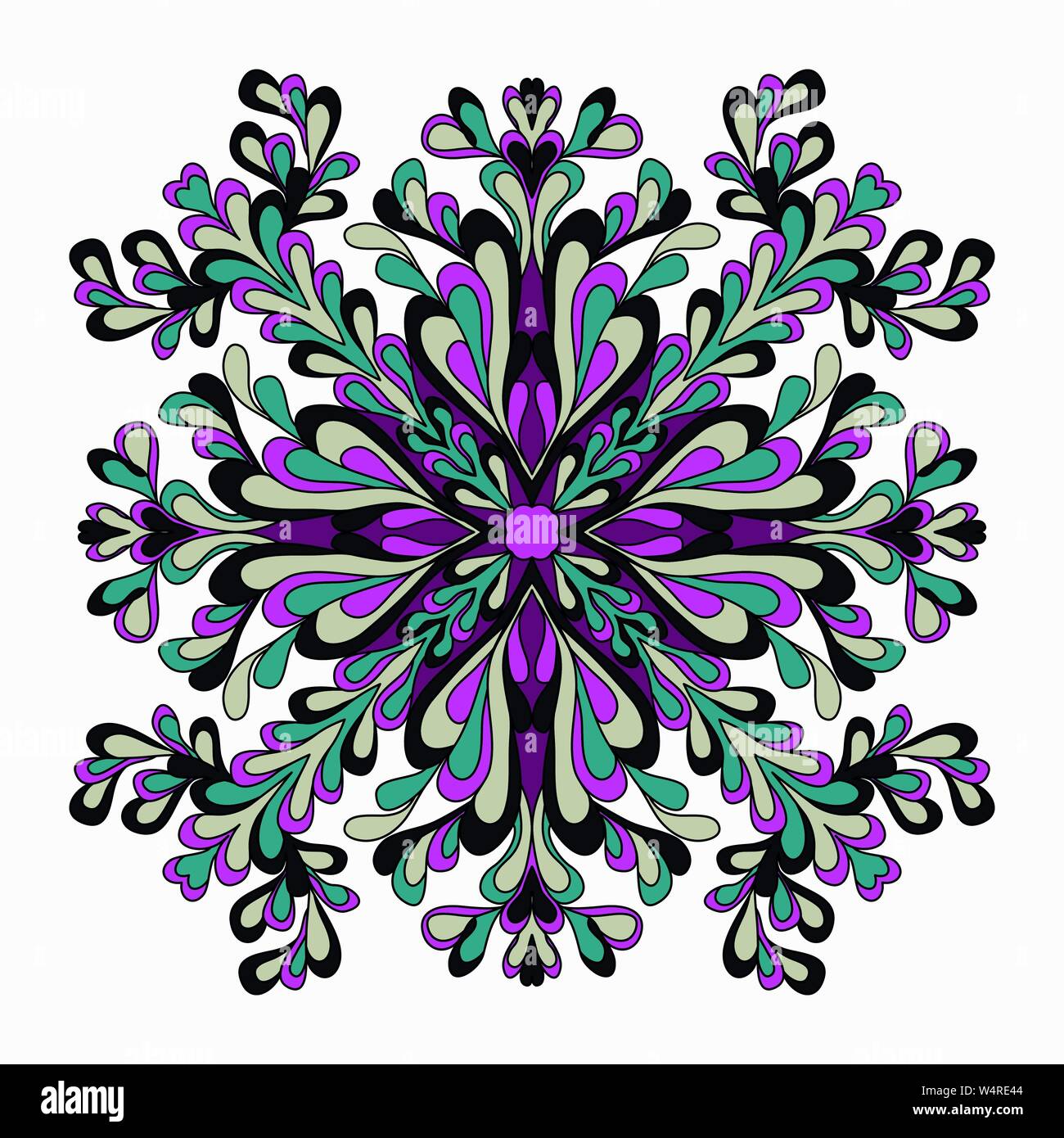 Mandala. Round Ornament Pattern. Vintage decorative elements. vector illustration Stock Vector