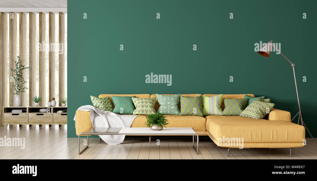 Mustard Sofa Green Walls In addition to its stylish look and comfort