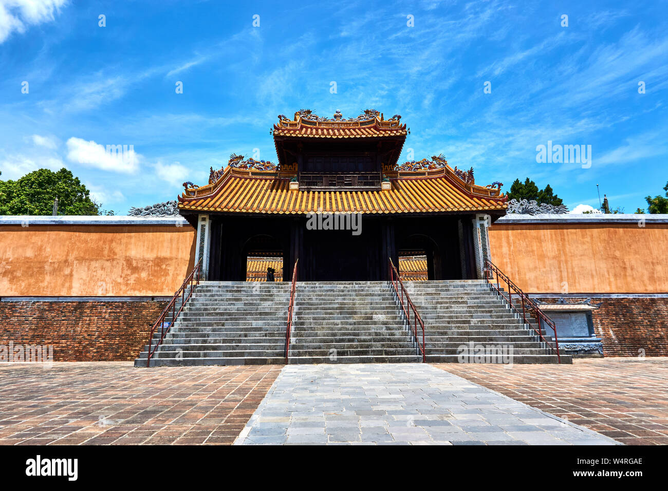 Tomb and gardens of Tu Duc emperor in Hue, Vietnam - A UNESCO World Heritage Site Stock Photo