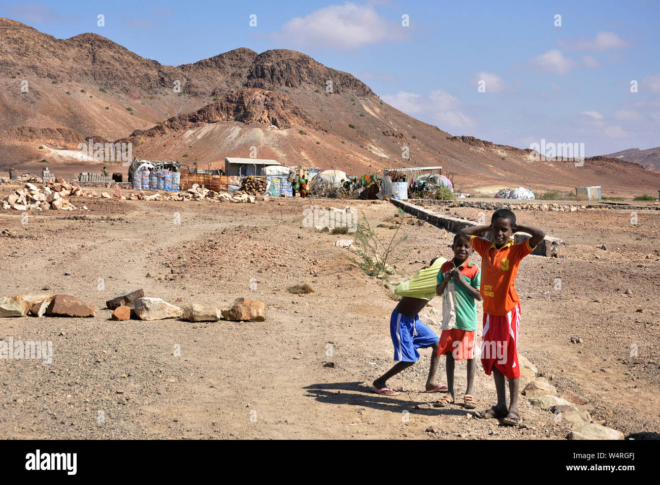 Djibouti, Ali Sabieh, Afar village Stock Photo