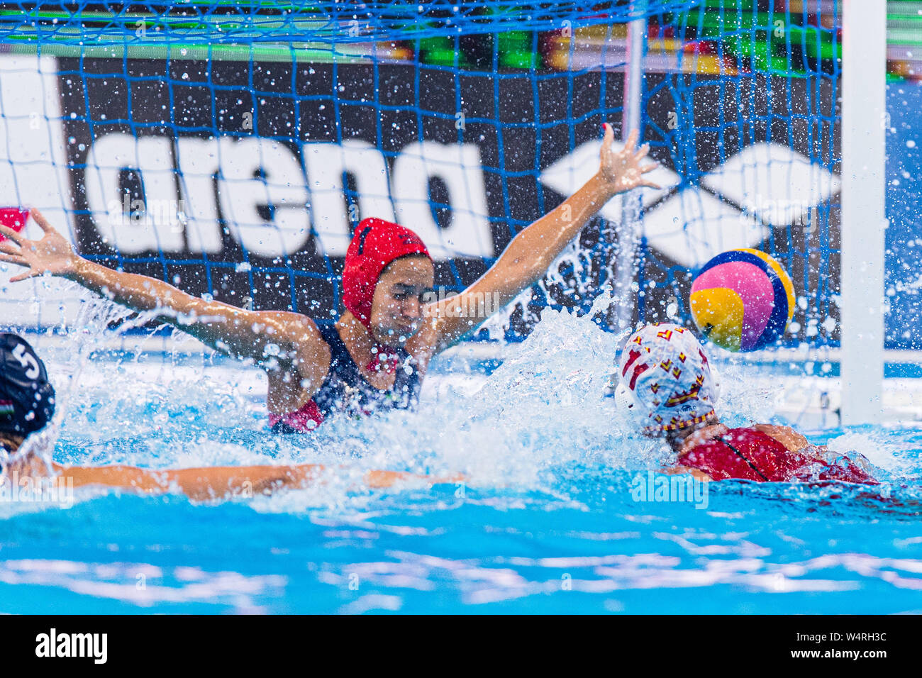 24-07-2019: WK waterpolo: Spain v Hungary: Gwangju  #11 GARCIA GODOY Maica (ESP) Gwangju South Korea 24/07/2019 Waterpolo W44 ESP - HUN 18th FINA World Aquatics Championships Nambu University Grounds  Orange Pictures / Deepbluemedia / Insidefoto Stock Photo