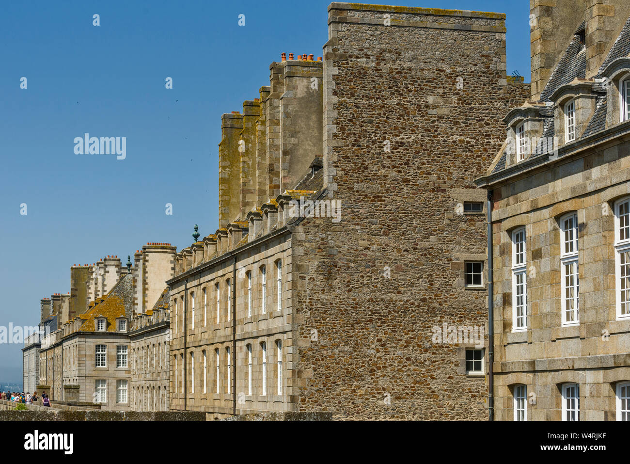 old urban stone houses in SaintMalo, Brittany, France Stock Photo Alamy