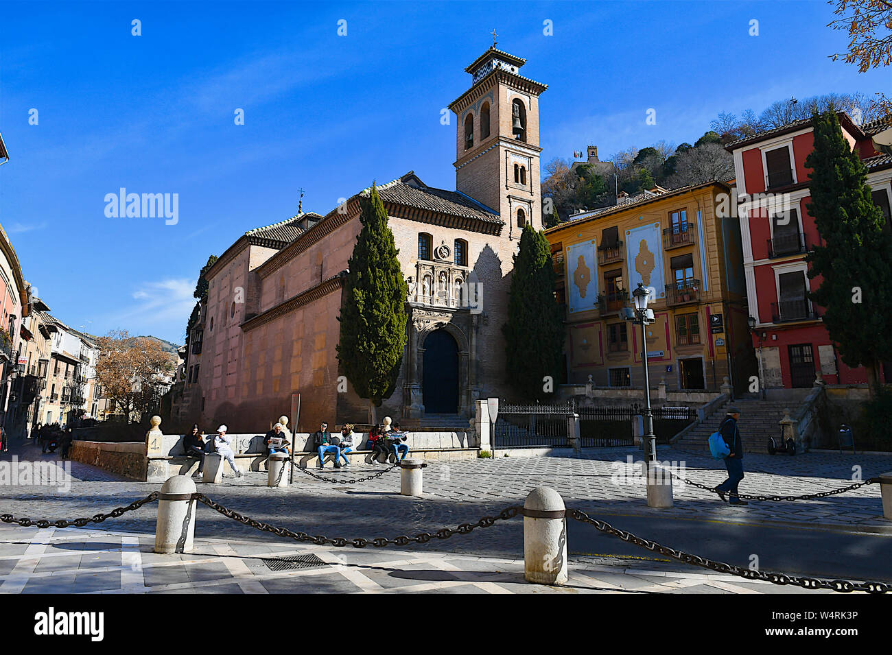 Church of San Gil y Santa Ana, Granada, Andalusia, Spain Stock Photo