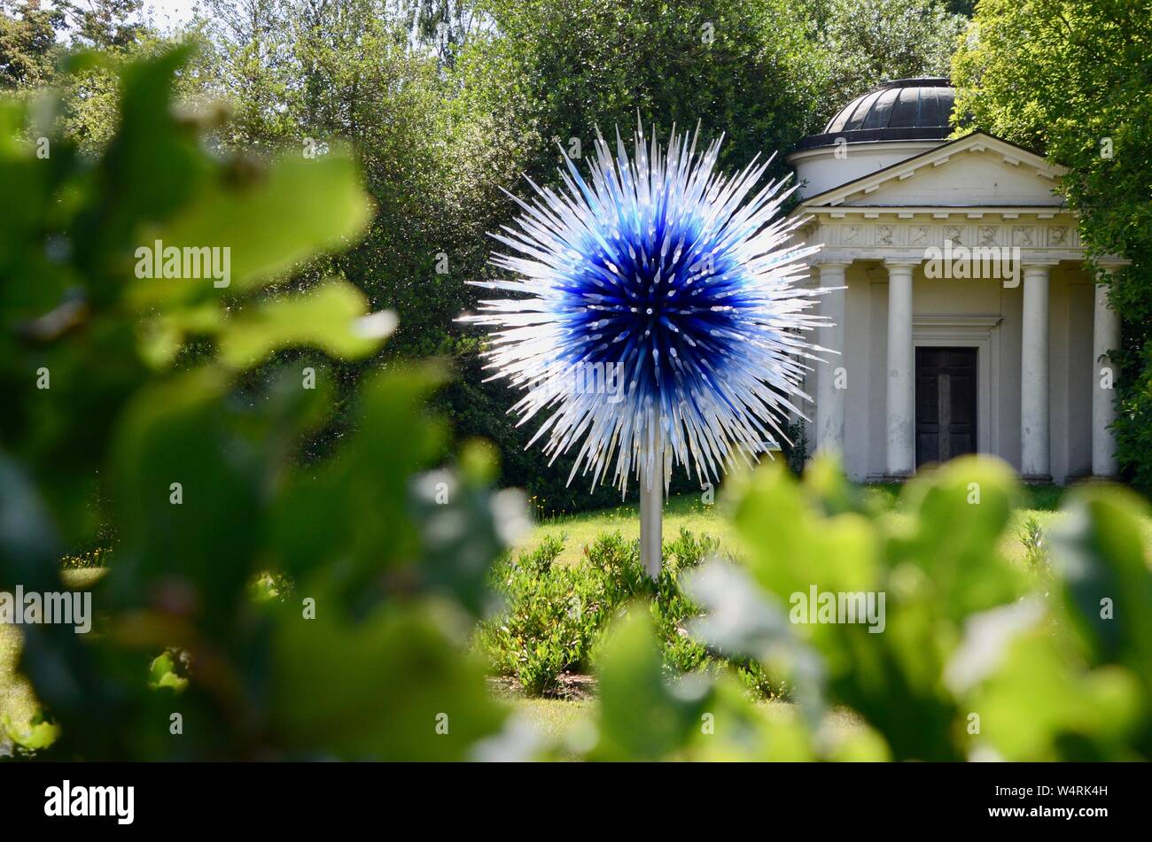 Sapphire Star, temple of bellona kew gardens royal botanic gardens london england UK Stock Photo
