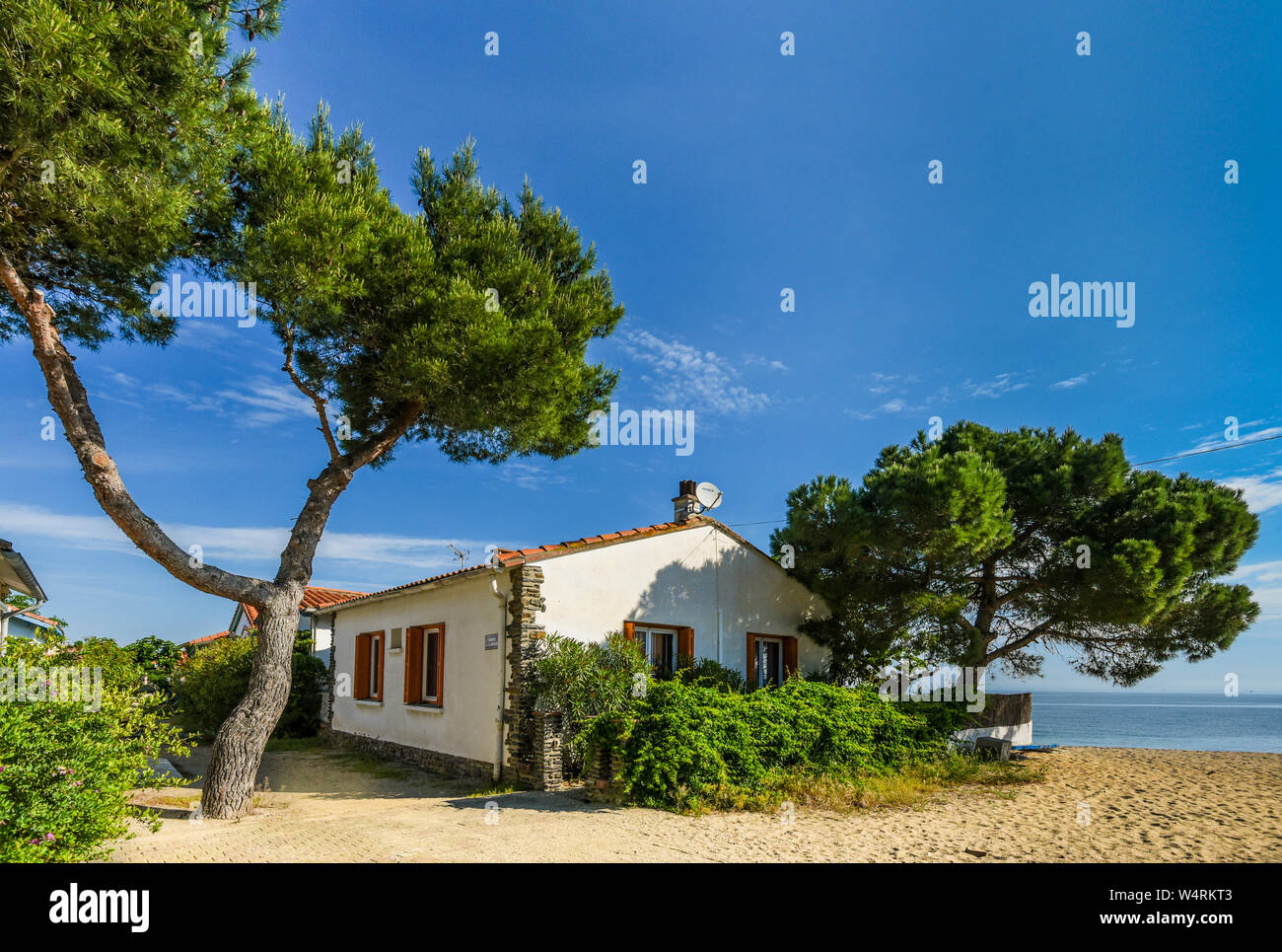 Argeles Sur Mer South Of France Plage Du Racou Beach And Houses On The Waterfront