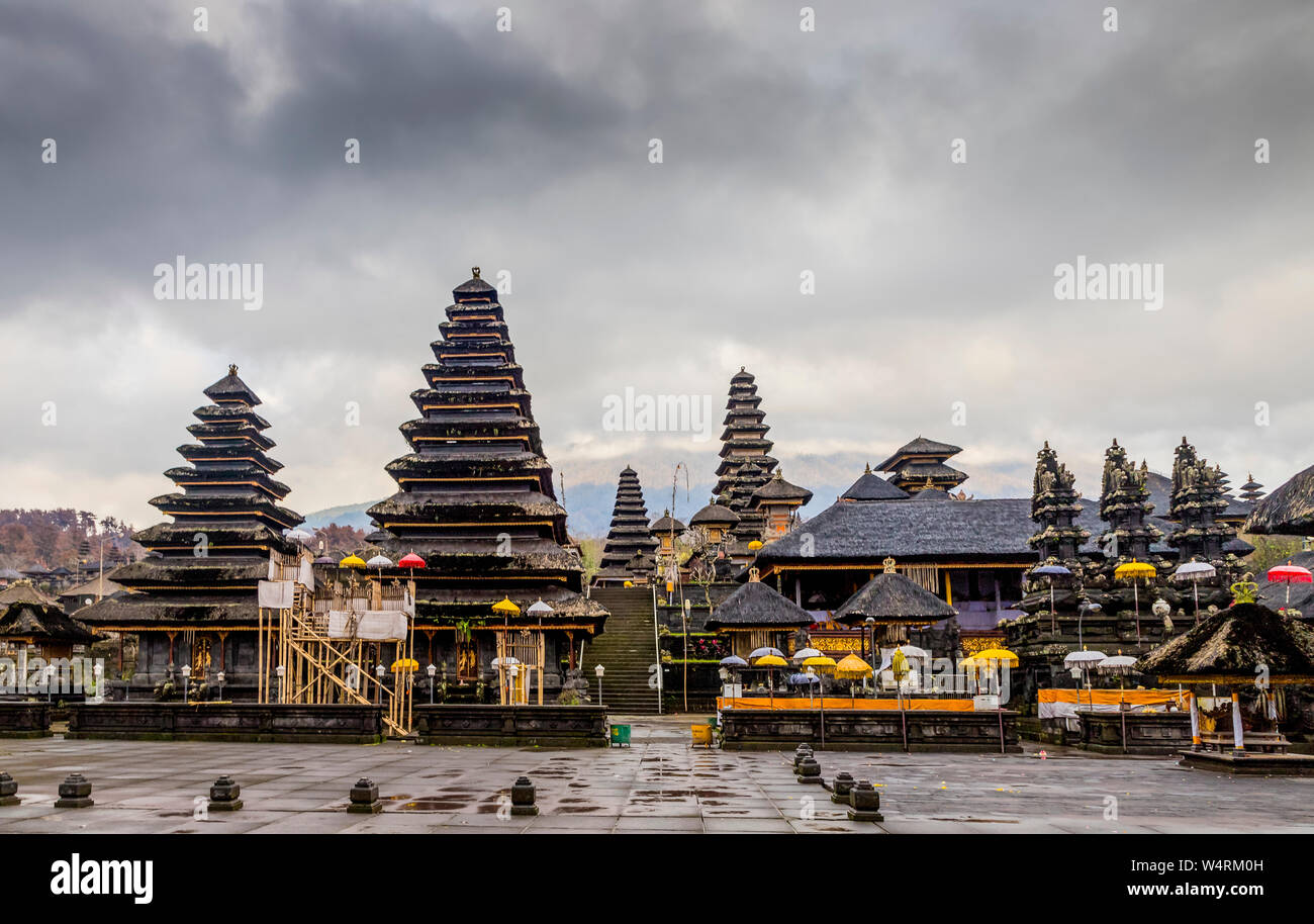 Pura Besakih temple, Besakih, Bali, Indonesia Stock Photo