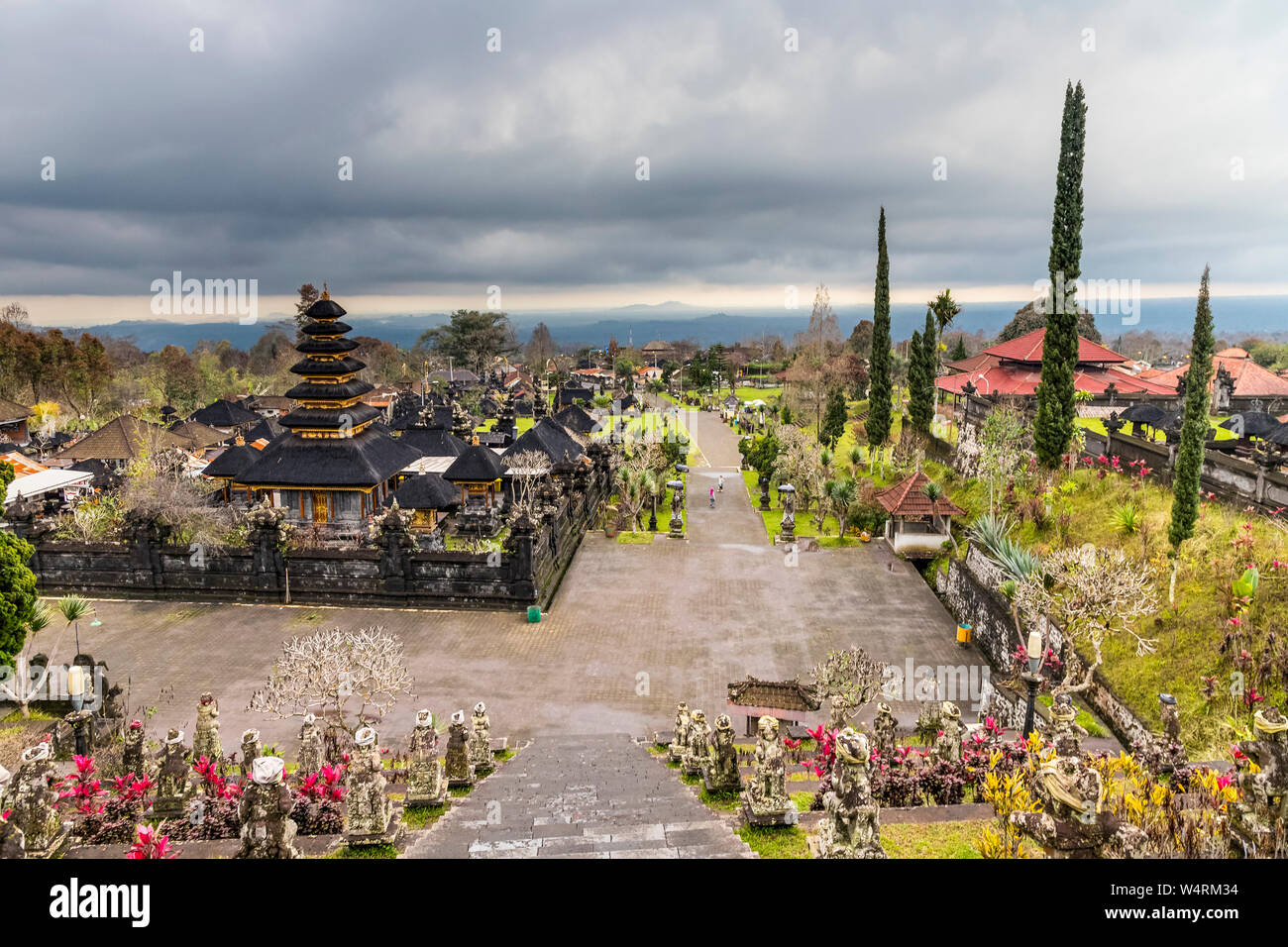 Pura Besakih temple complex, Besakih, Bali, Indonesia Stock Photo