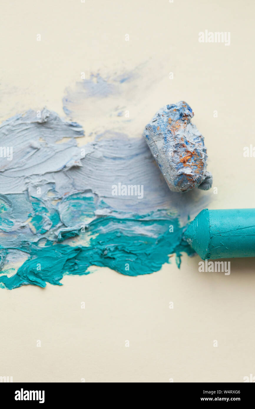 Oil pastel on paper Stock Photo Alamy