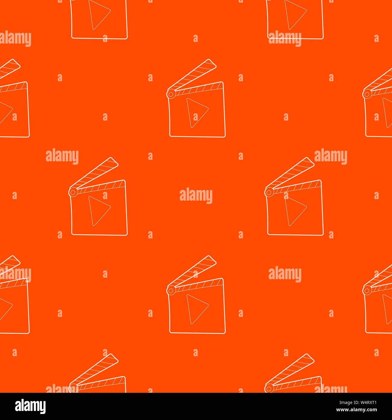 Slapstick pattern vector orange Stock Vector