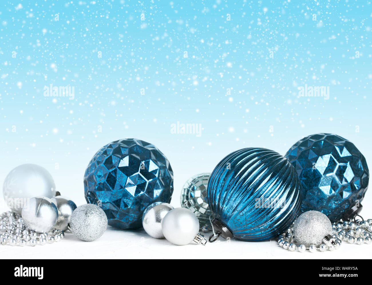 Christmas baubles and decorations Stock Photo