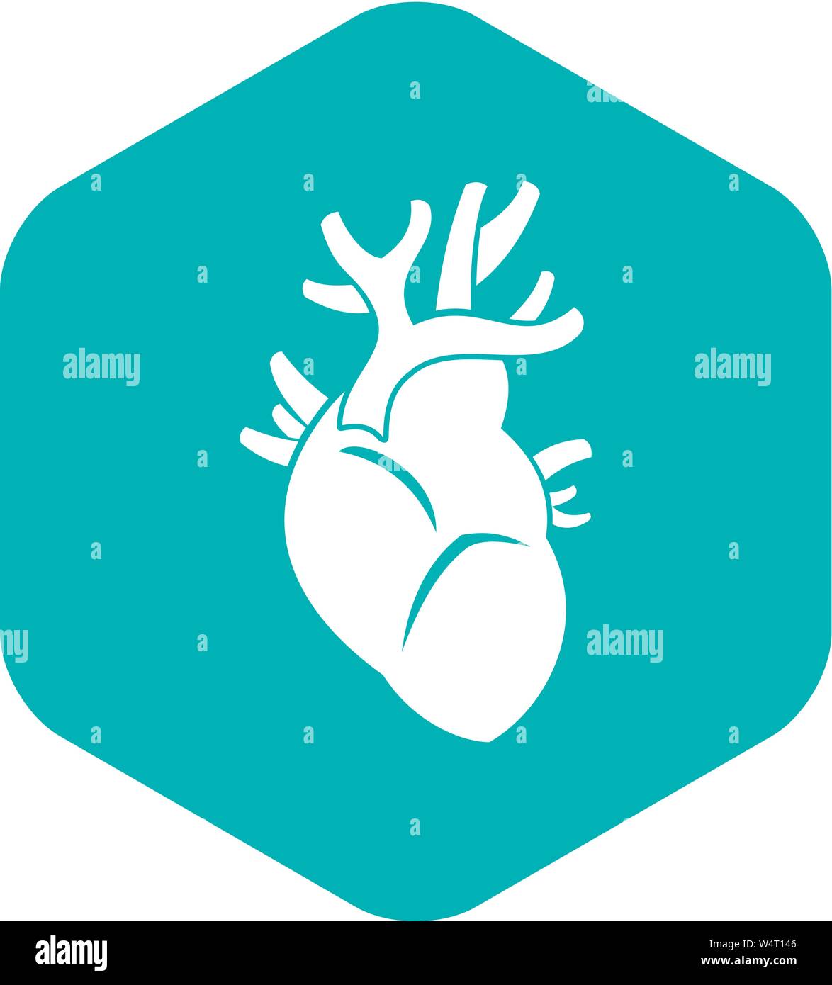 Heart icon, simple style Stock Vector Image & Art - Alamy