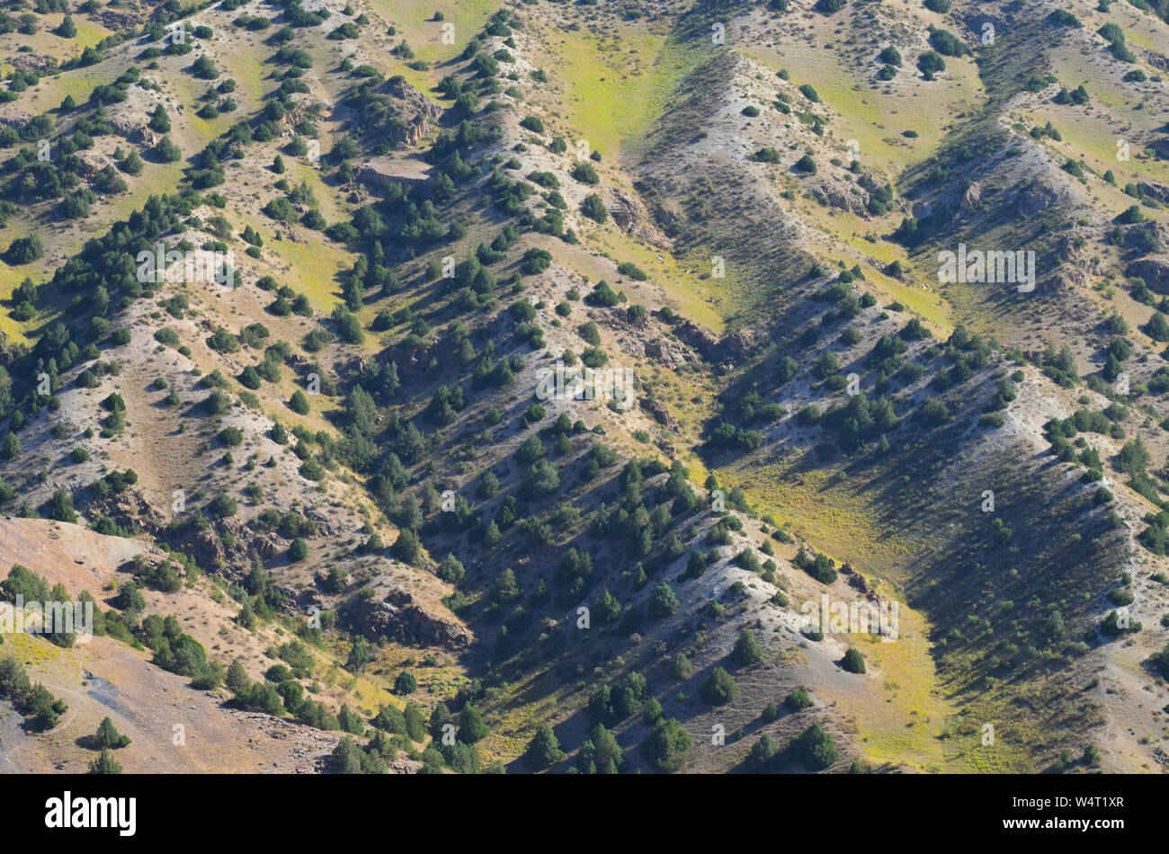 Hissar or Gissar mountains, a nature reserve within the Pamir-Alay range, southeastern Uzbekistan Stock Photo