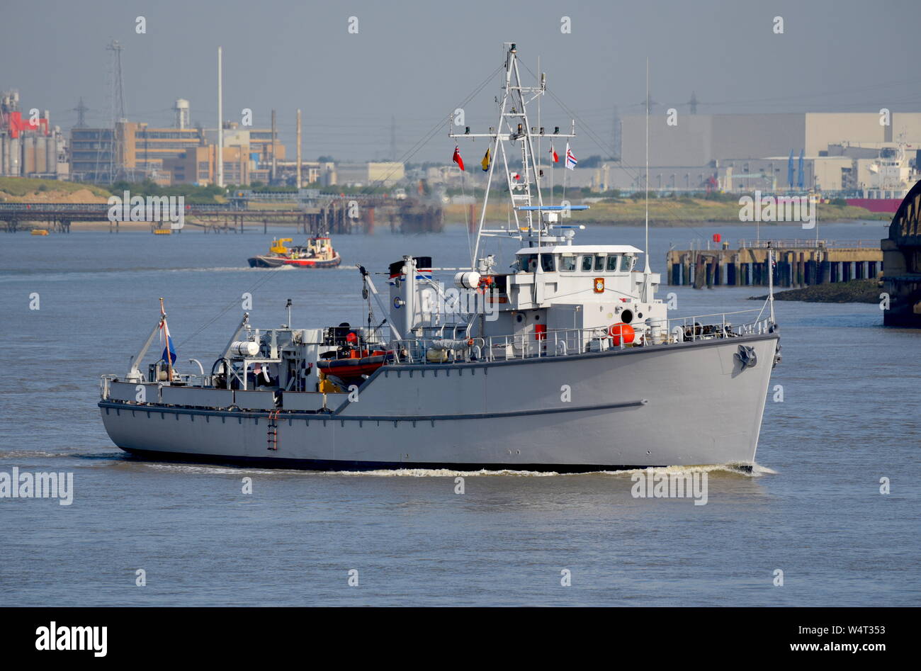 Sittard is a former Royal Netherlands Navy minesweeper used by the Sea Cadet Corps as a training ship. She appeared in the 2017 film 'Dunkirk'. Stock Photo