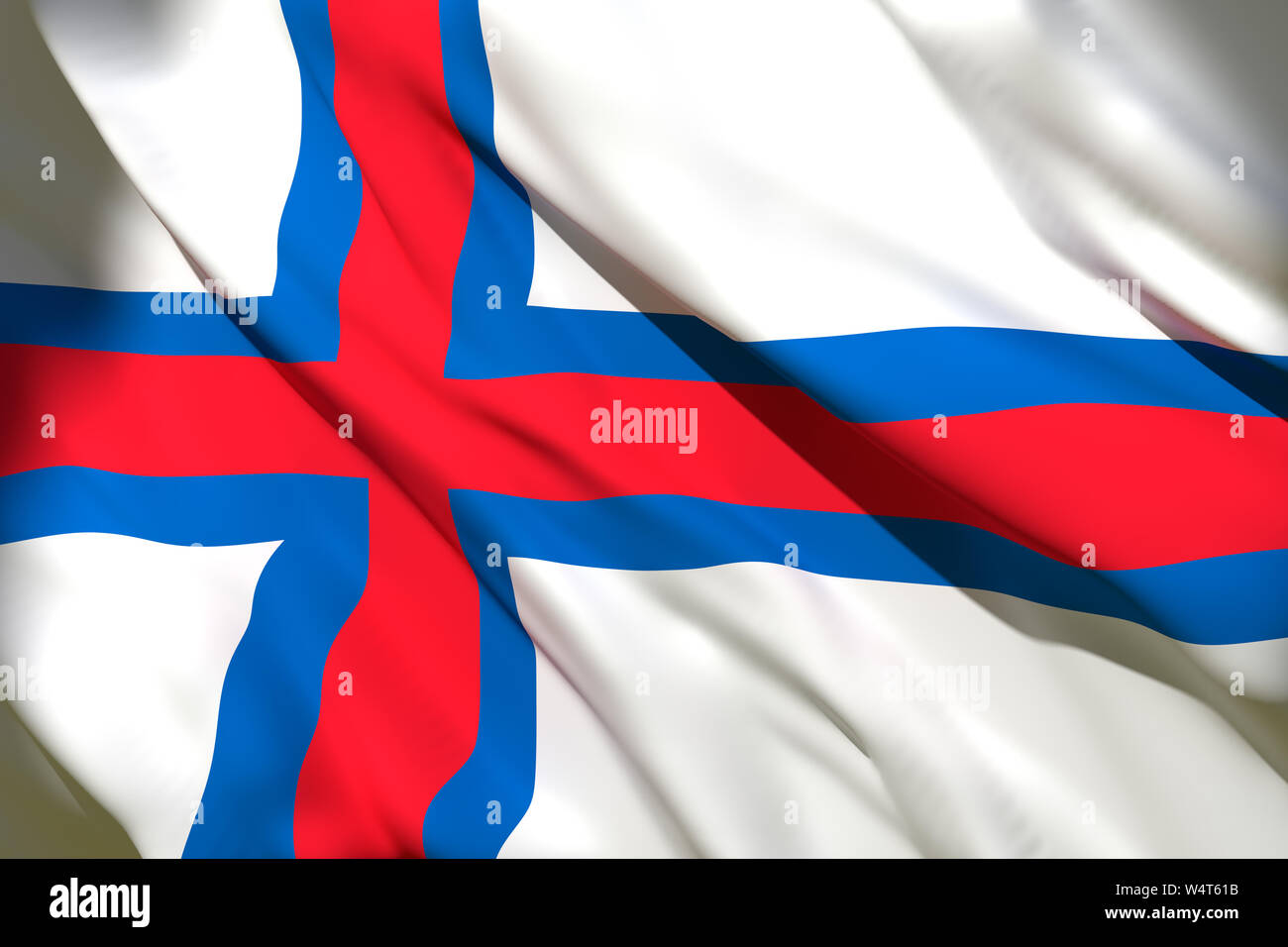 Waving flag of the faroe islands hi-res stock photography and images ...
