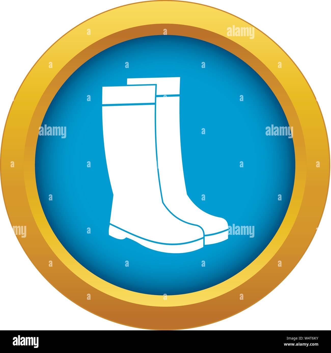 Rubber boots icon blue vector isolated Stock Vector Image & Art - Alamy