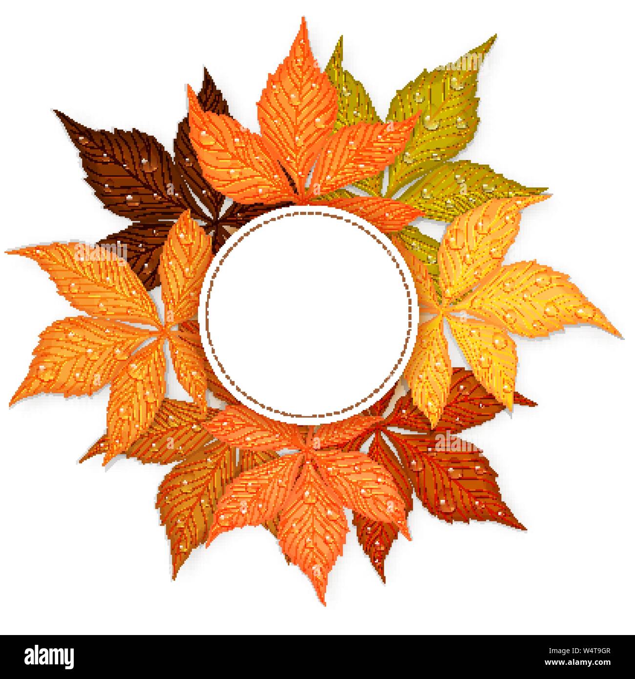 banner autumn leaves vector Stock Vector Image & Art - Alamy