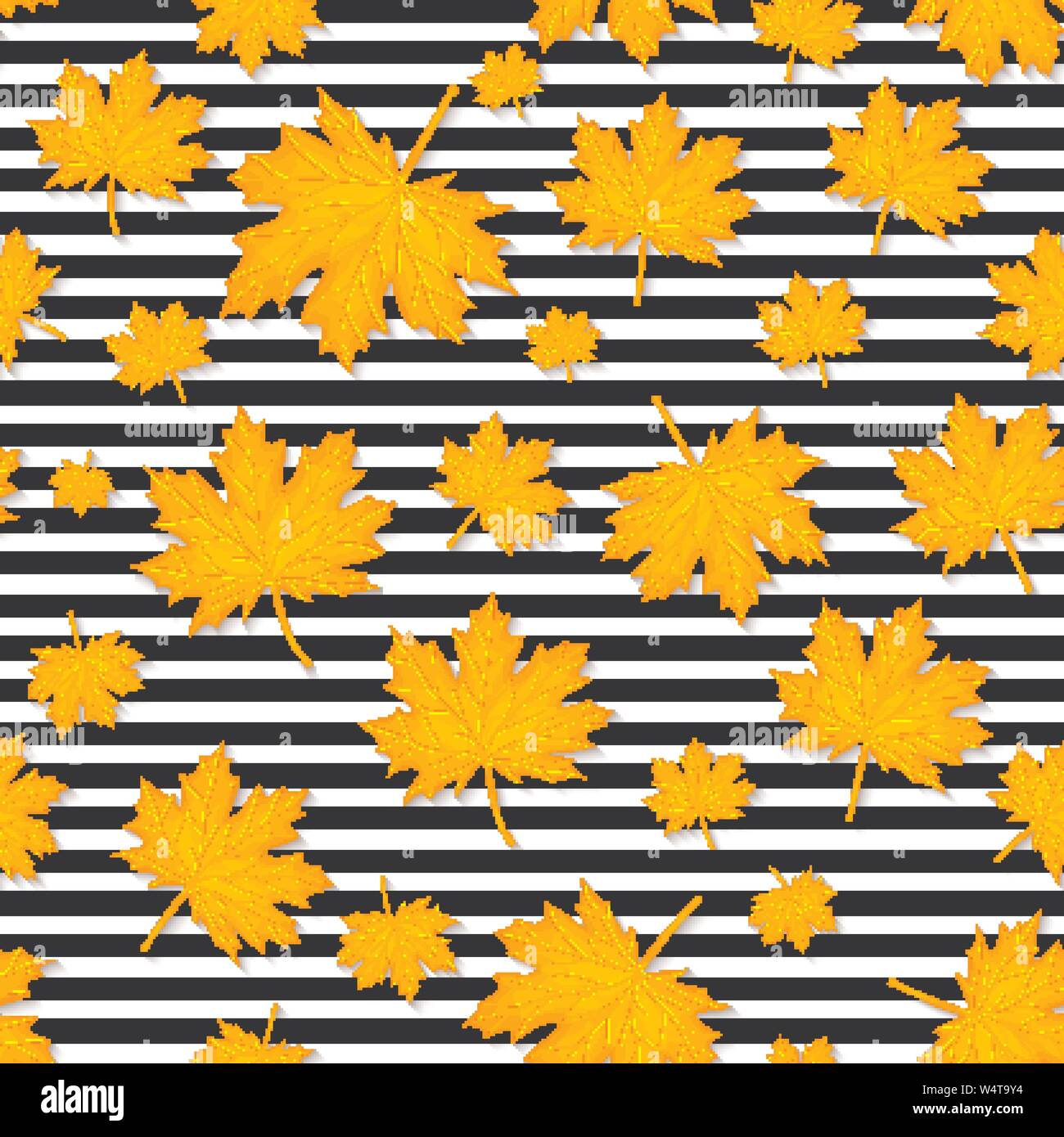 Autumn leaves seamless pattern vector background Stock Vector Image ...