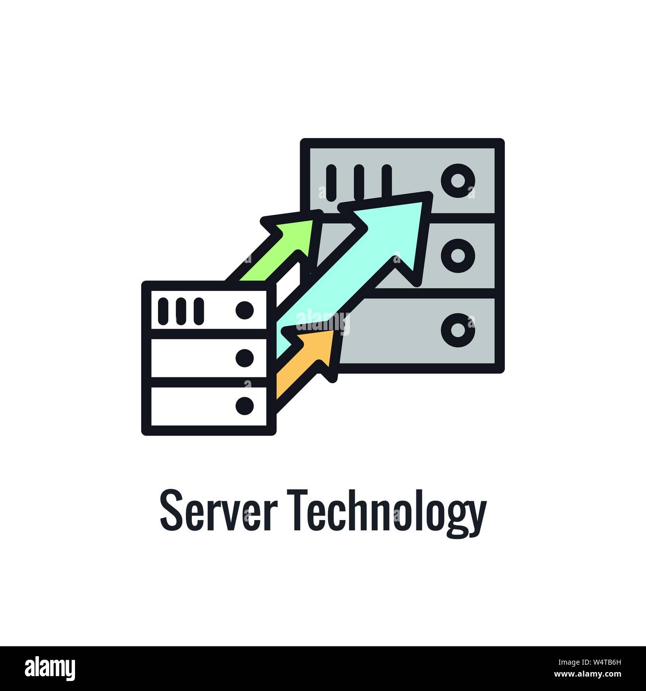 Data Migration Icon Vector Vectors High Resolution Stock Photography ...