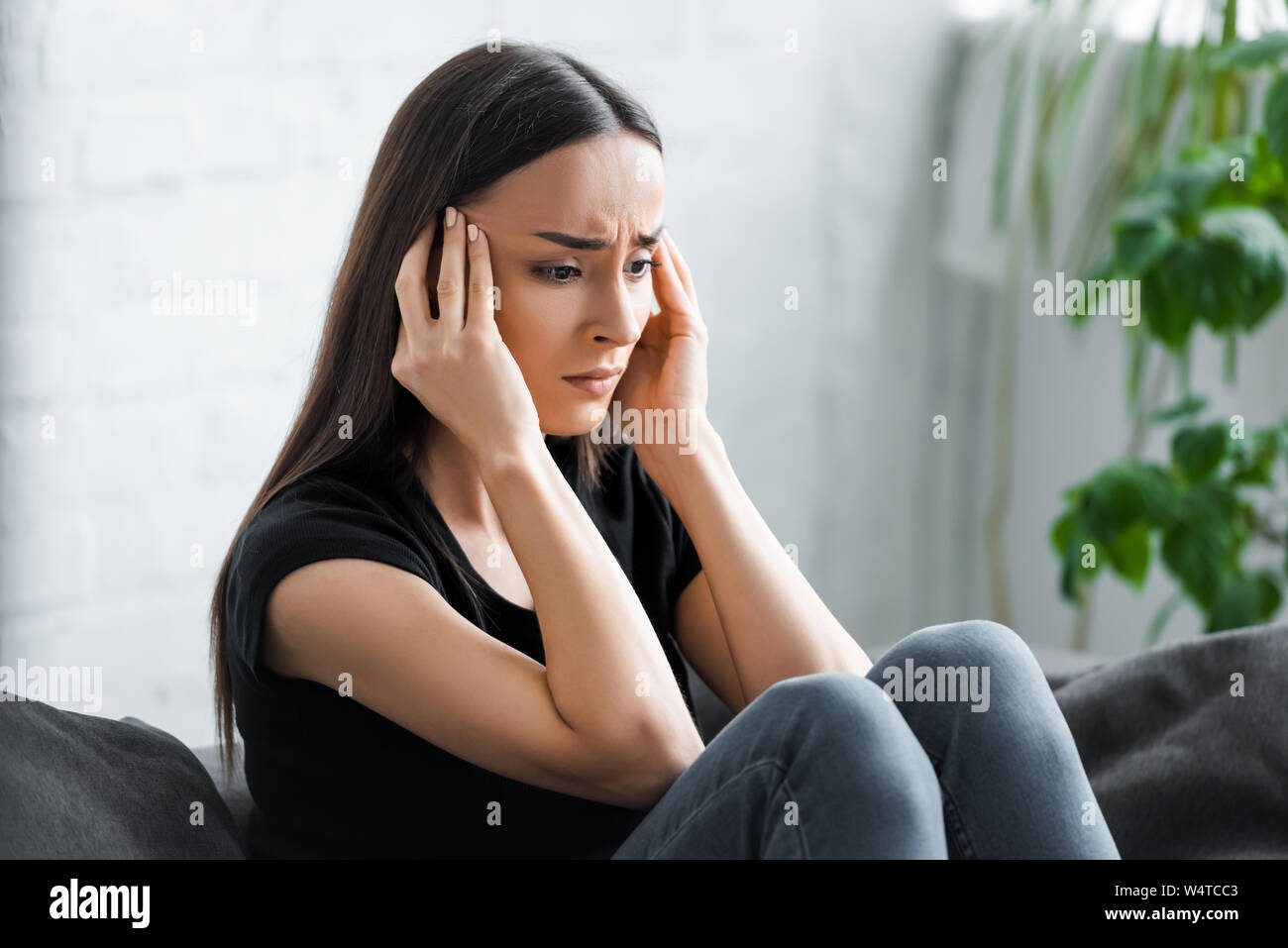 Despaired sad lonely young hi-res stock photography and images - Alamy