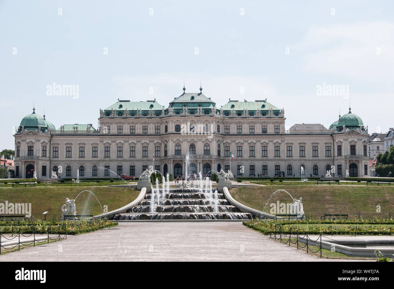 Around Vienna - The Belvedere Palace Stock Photo