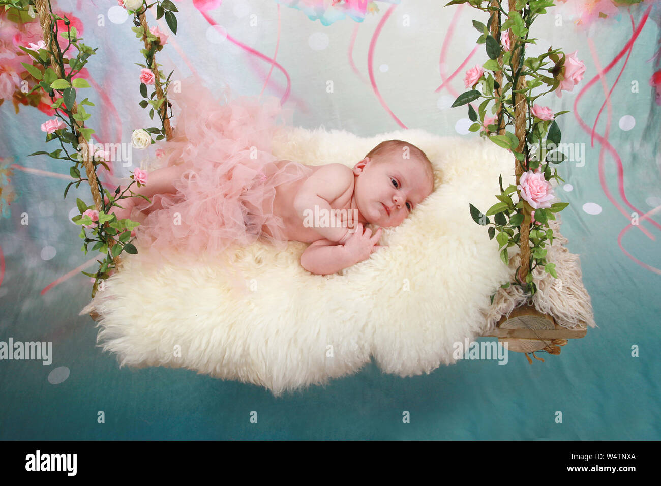 1 Week Old Baby Girl Stock Photo - Alamy