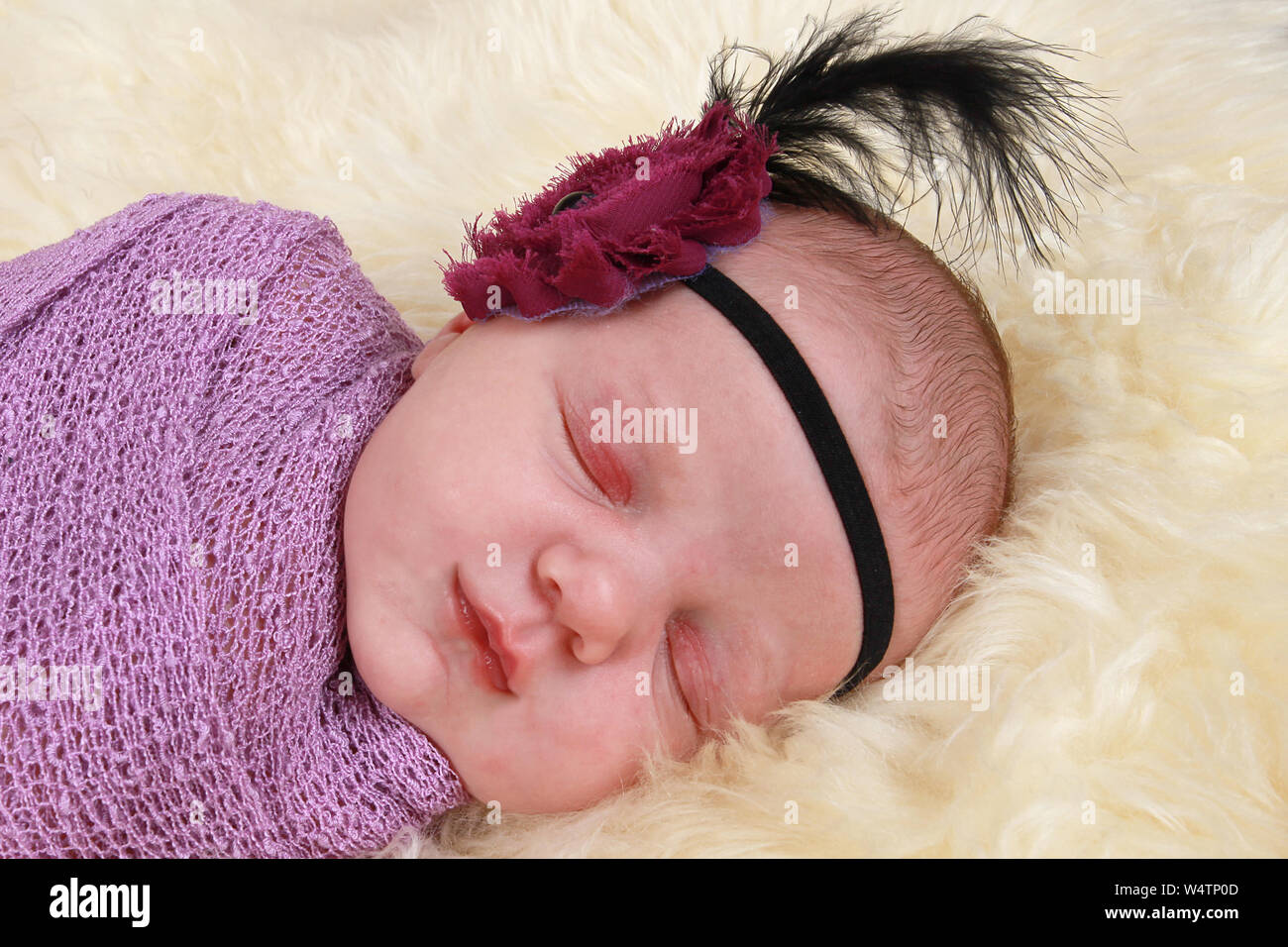 1-week-old-baby-girl-sleeping-stock-photo-alamy