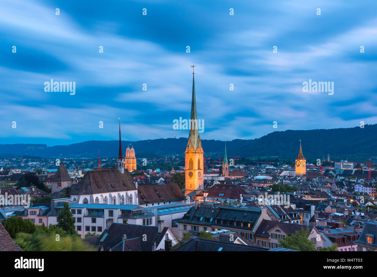 Zurich, the largest city in Switzerland Stock Photo Alamy