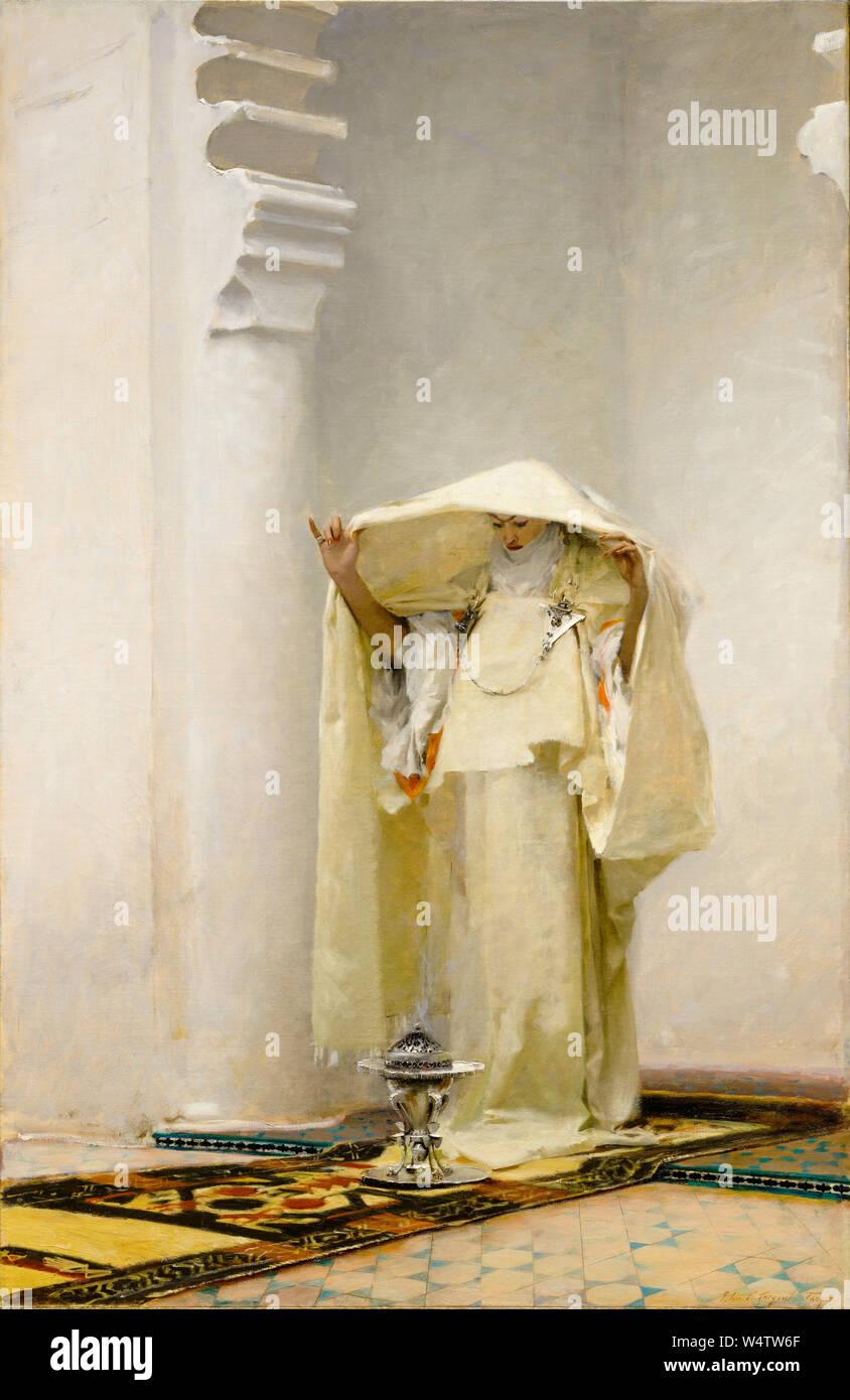 John Singer Sargent, painting, Smoke of Ambergris, 1880 Stock Photo