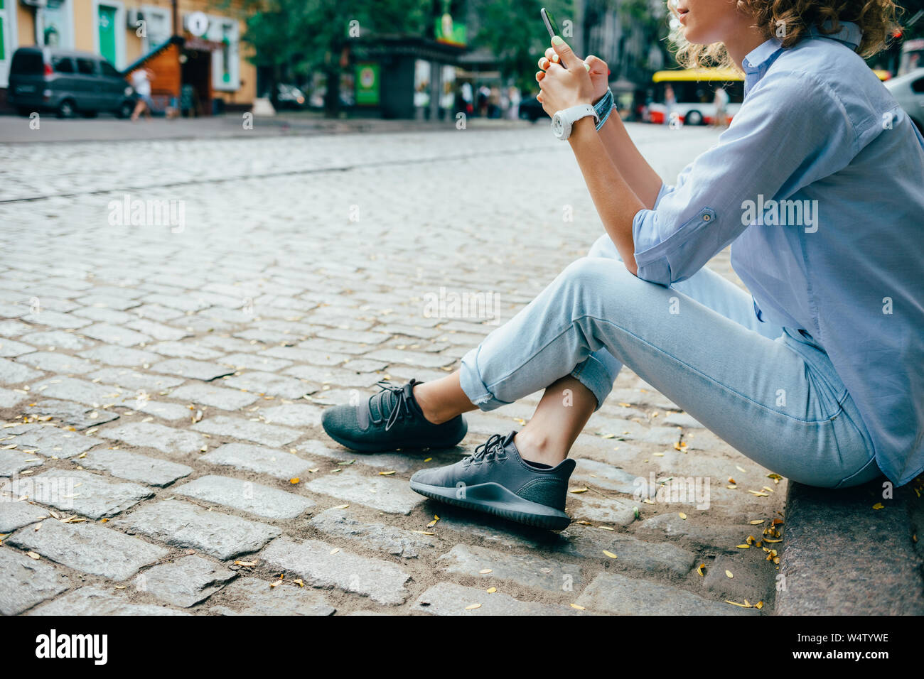 Blue Shirt And Jeans Hi-Res Stock Photography And Images - Alamy