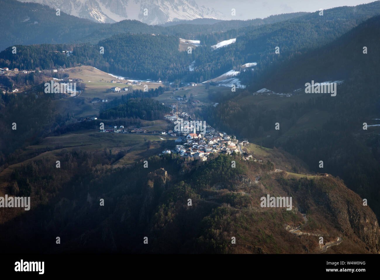The small village of Presule, near Bolzano, Italy Stock Photo