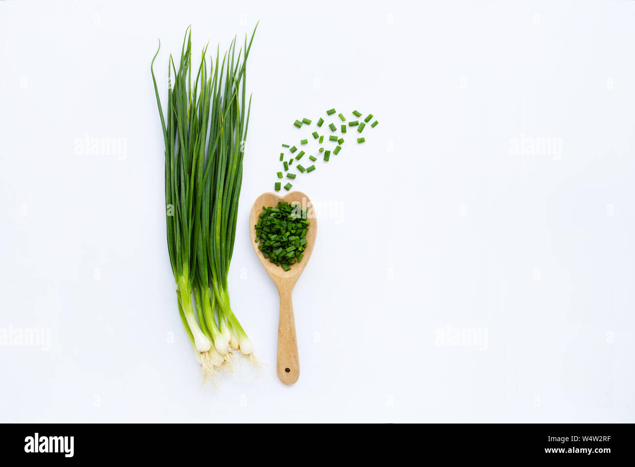 Bunch green peeled onions hi-res stock photography and images - Alamy