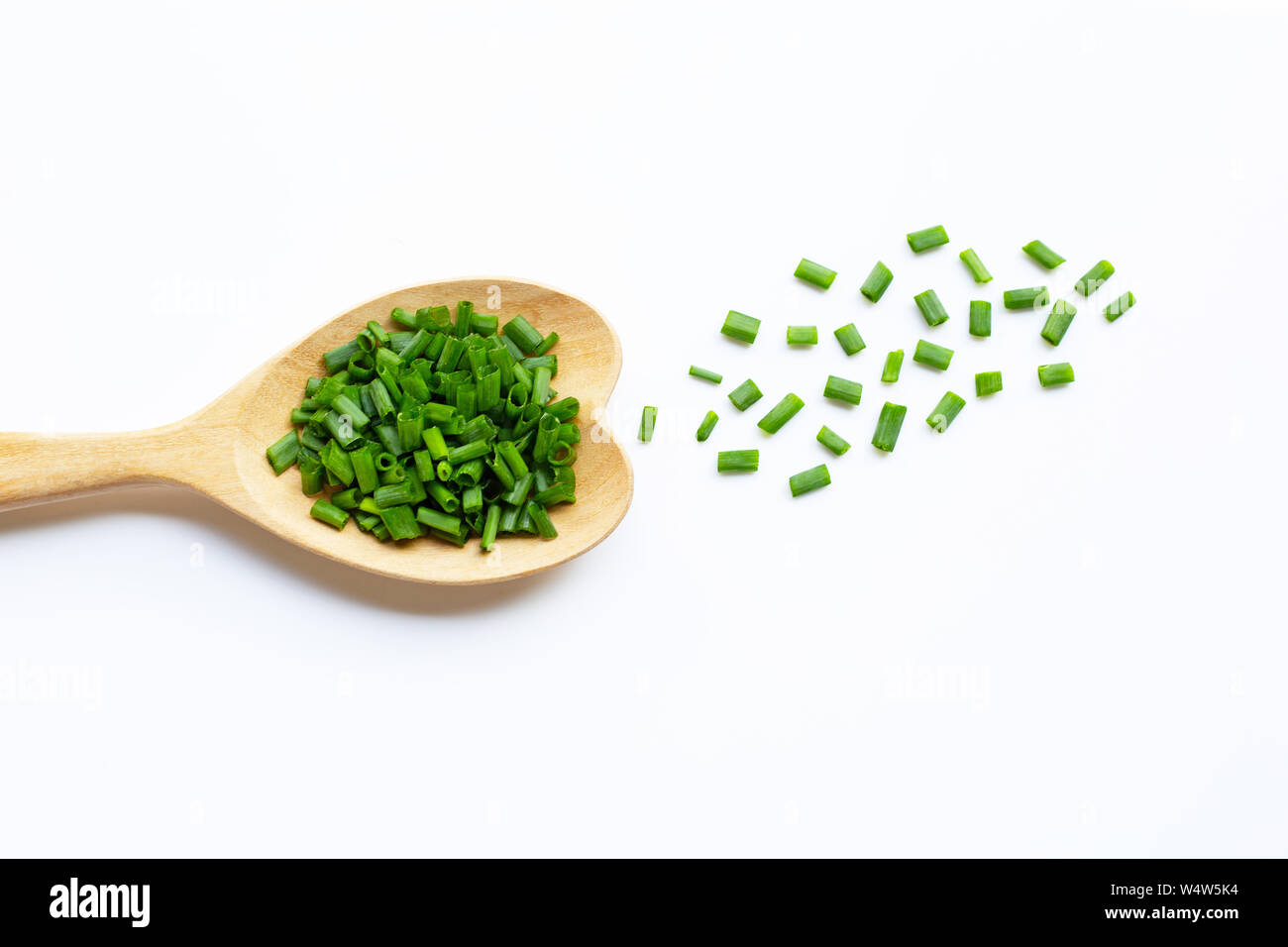 green onions isolated on white background Stock Photo - Alamy