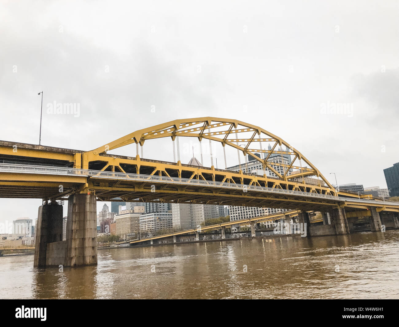 Yellow Bridge Stock Photo